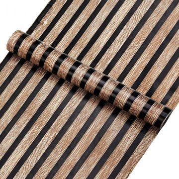 Qfdian 45CM Big Roll Wood Grain Wallpaper Peel And Stick Contact Paper Removable Self Adhesive Wallpaper Decorative For Countertops 